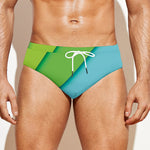 Rainbow Shades Print Men's Swim Briefs