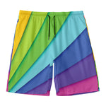 Rainbow Shades Print Men's Swim Trunks