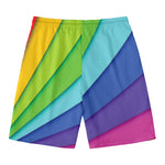 Rainbow Shades Print Men's Swim Trunks
