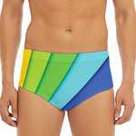 Rainbow Shades Print Men's Triangle Swim Briefs