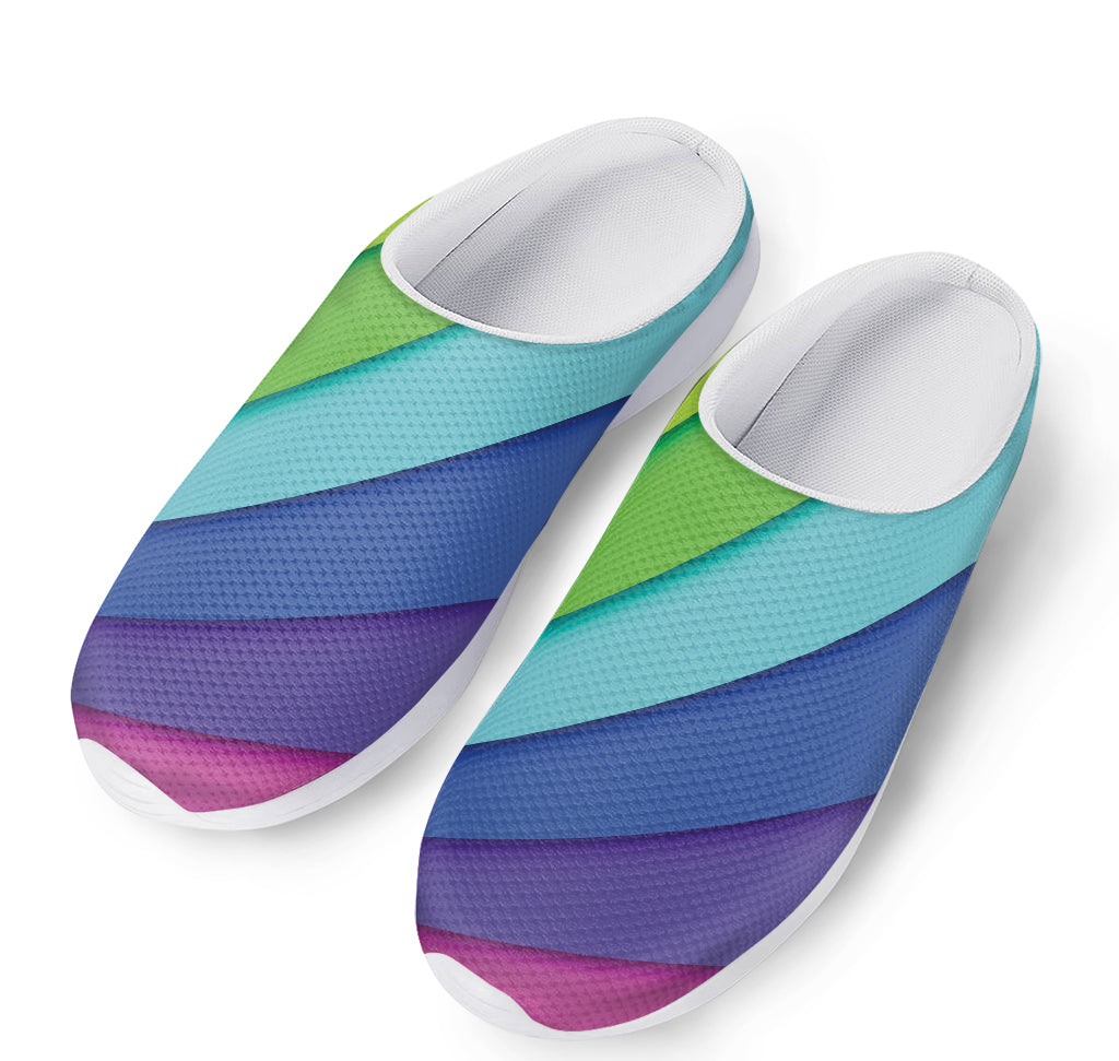 Rainbow Shades Print Mesh Casual Shoes