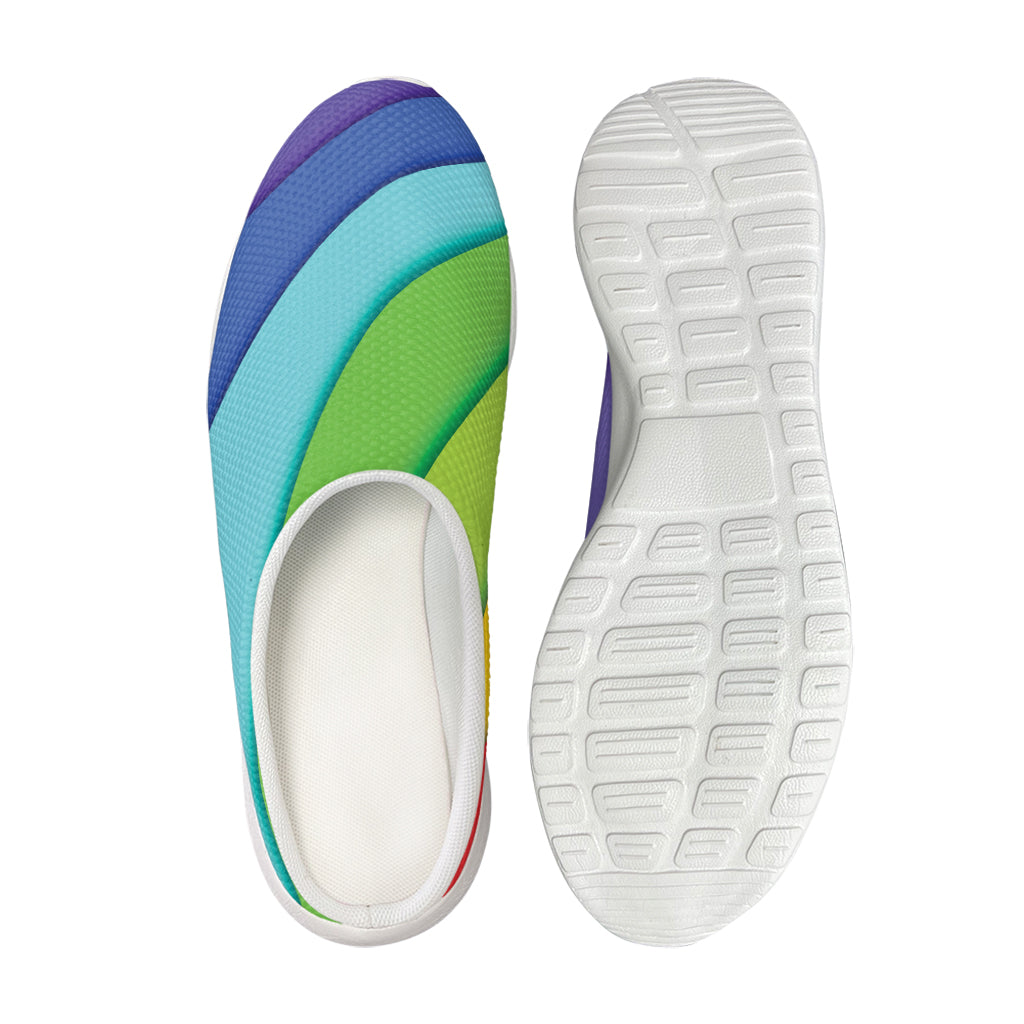 Rainbow Shades Print Mesh Casual Shoes
