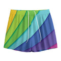 Rainbow Shades Print Mesh Shorts