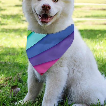 Rainbow Shades Print Over The Collar Dog Bandana