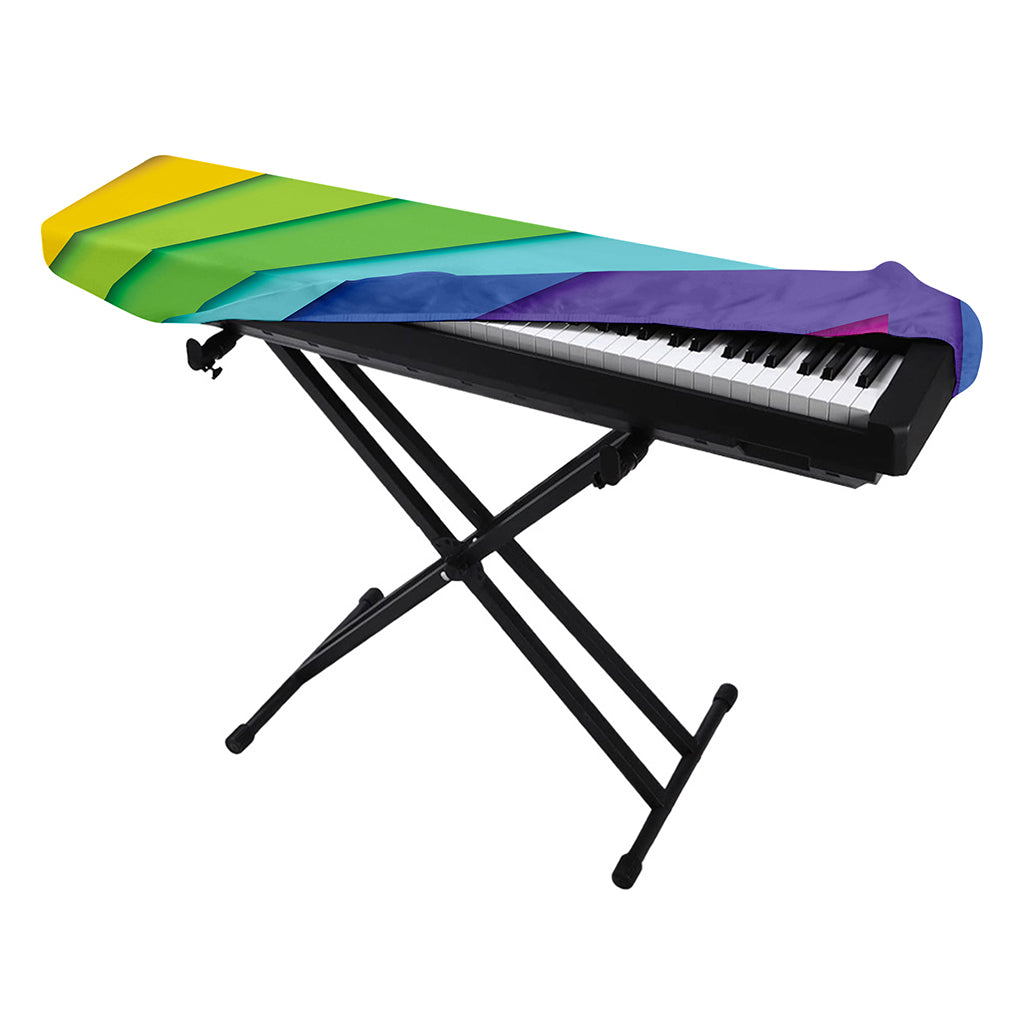 Rainbow Shades Print Piano Keyboard Cover