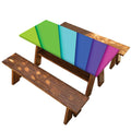 Rainbow Shades Print Picnic Table Cover