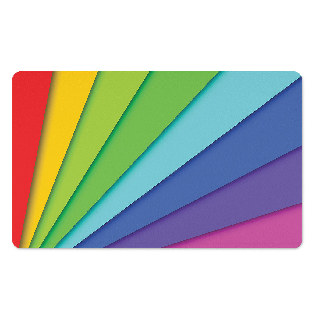 Rainbow Shades Print Polyester Doormat