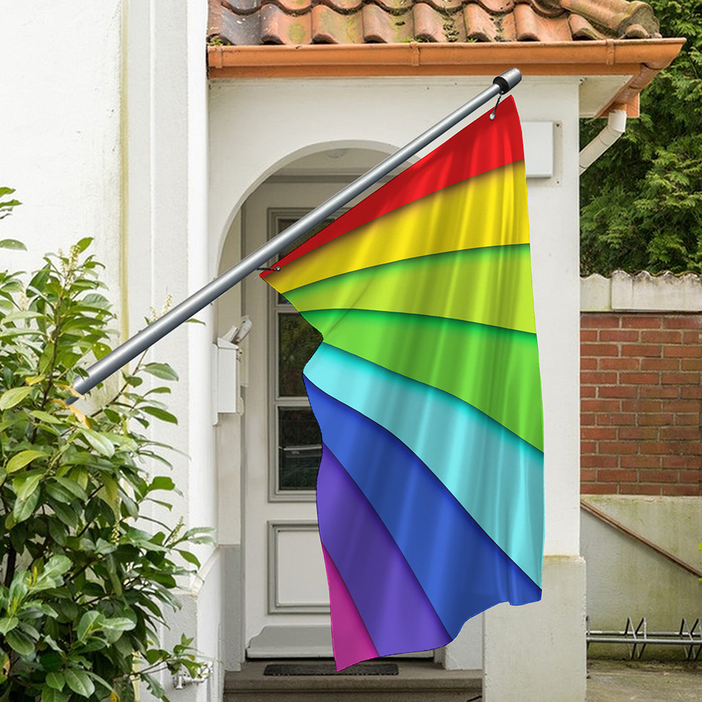 Rainbow Shades Print Polyester Flag
