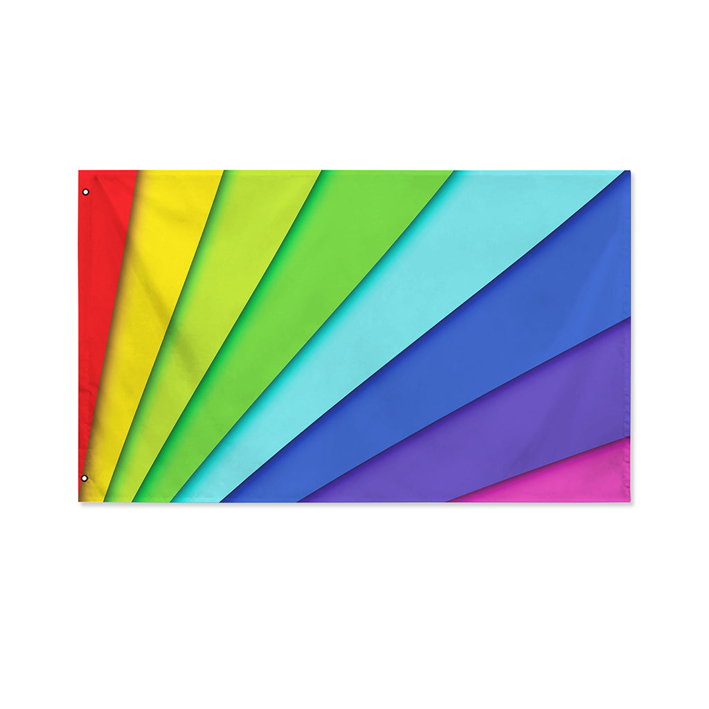 Rainbow Shades Print Polyester Flag