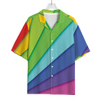 Rainbow Shades Print Rayon Hawaiian Shirt