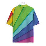Rainbow Shades Print Rayon Hawaiian Shirt