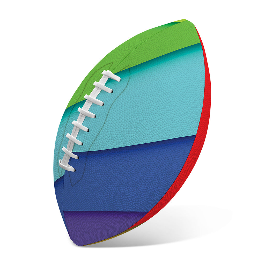 Rainbow Shades Print Rugby Ball