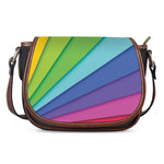 Rainbow Shades Print Saddle Bag