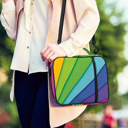Rainbow Shades Print Shoulder Strap Bible Bag