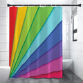 Rainbow Shades Print Shower Curtain