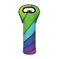 Rainbow Shades Print Single Neoprene Wine Tote