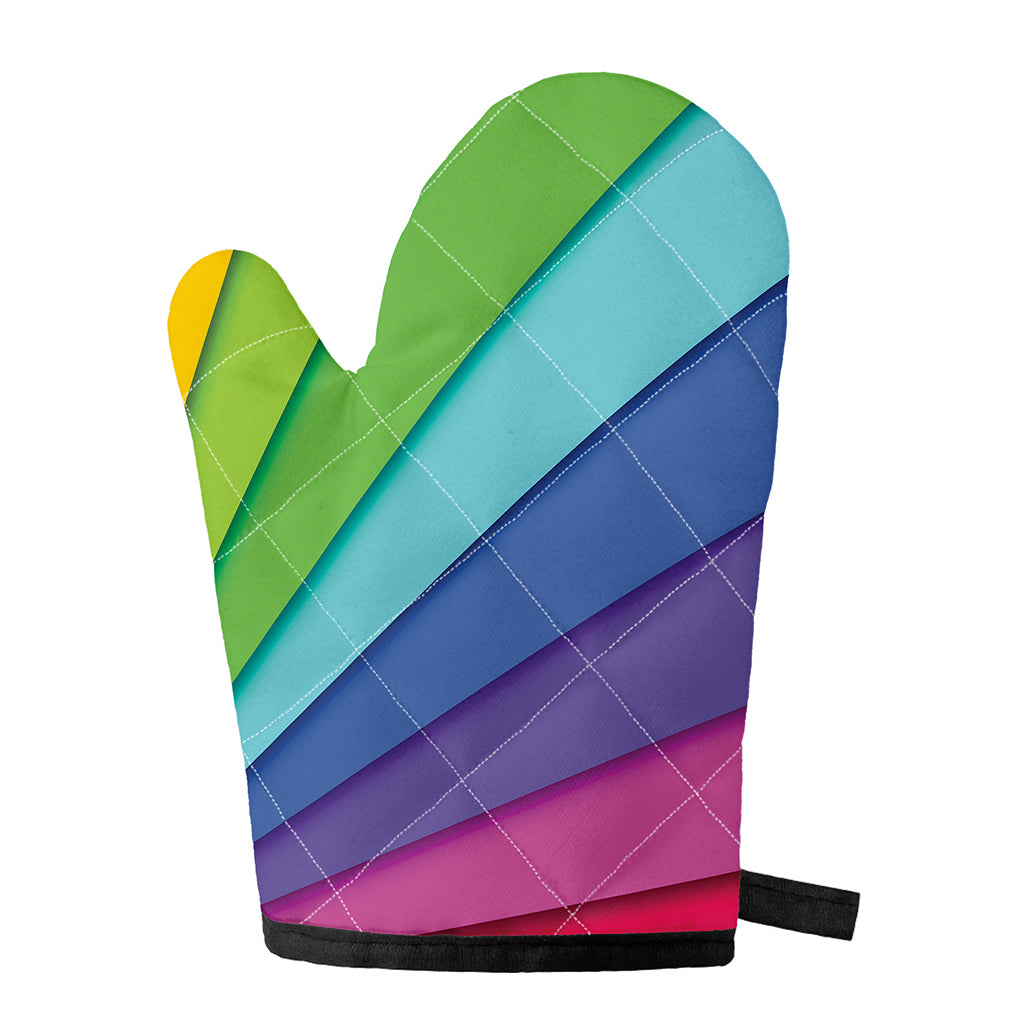 Rainbow Shades Print Single Oven Mitt