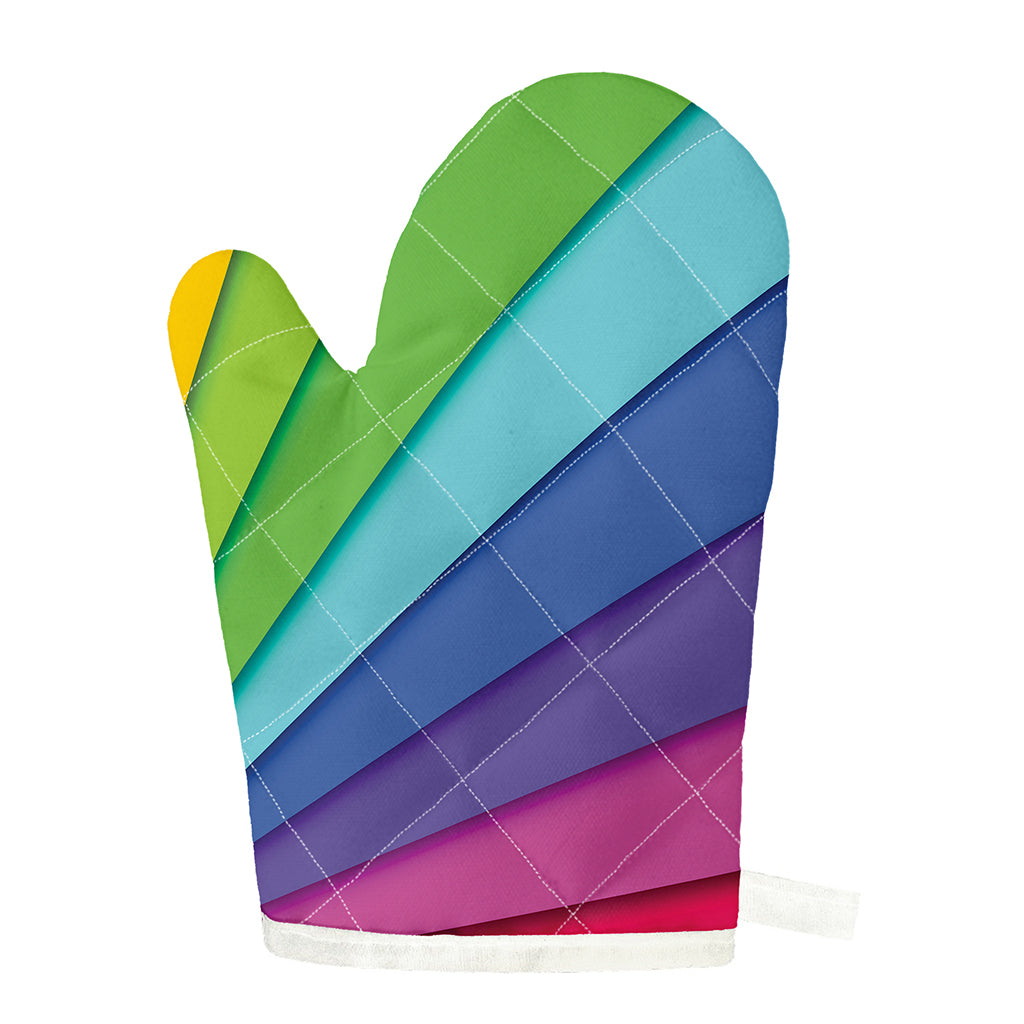 Rainbow Shades Print Single Oven Mitt
