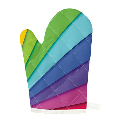 Rainbow Shades Print Single Oven Mitt
