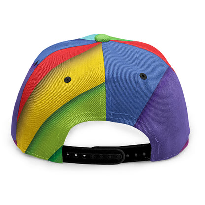 Rainbow Shades Print Snapback Cap