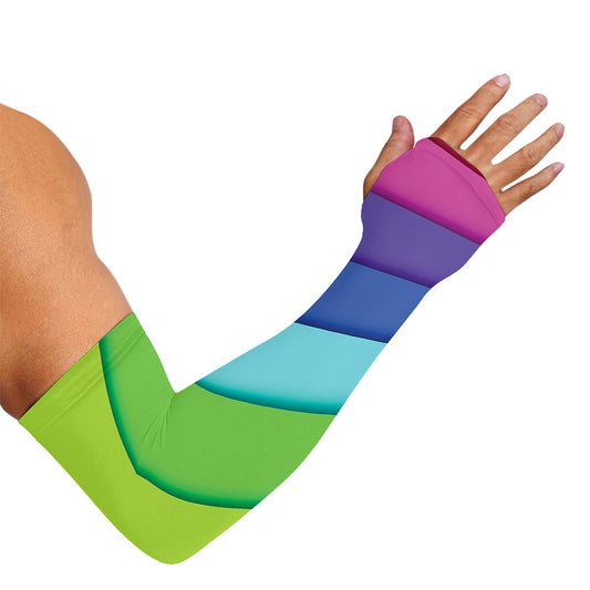 Rainbow Shades Print Sun Protection Arm Sleeves