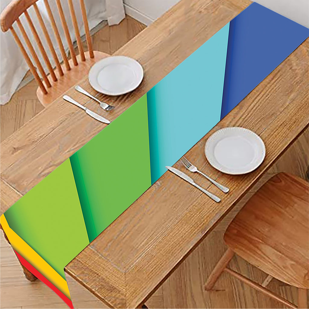 Rainbow Shades Print Table Runner