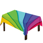 Rainbow Shades Print Tablecloth