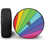 Rainbow Shades Print Tire Cover With Camera Hole