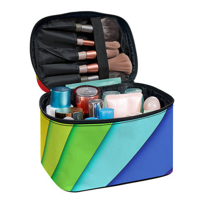 Rainbow Shades Print Travel Makeup Bag