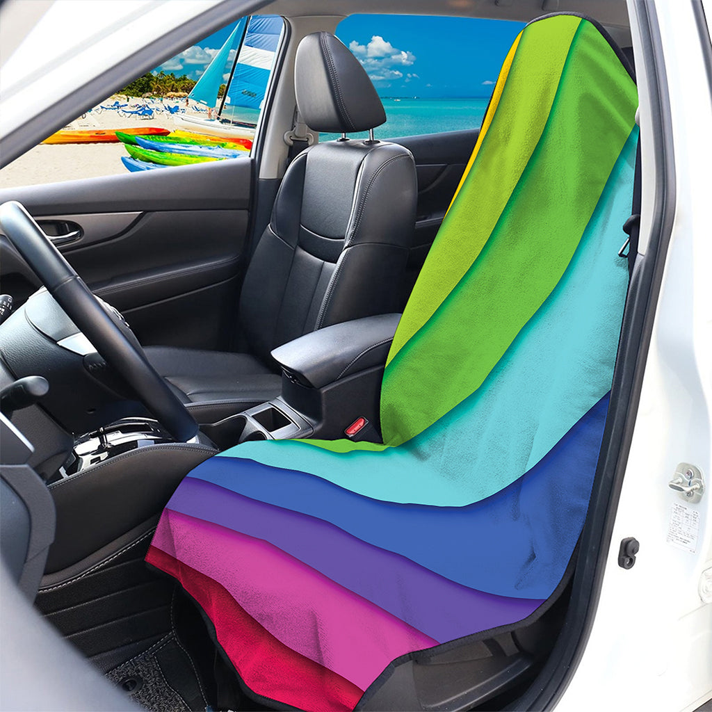 Rainbow Shades Print Waterproof Car Seat Cover