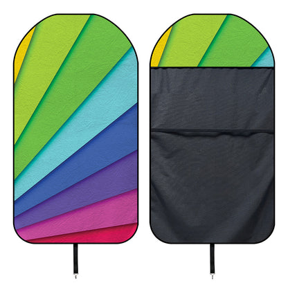 Rainbow Shades Print Waterproof Car Seat Cover
