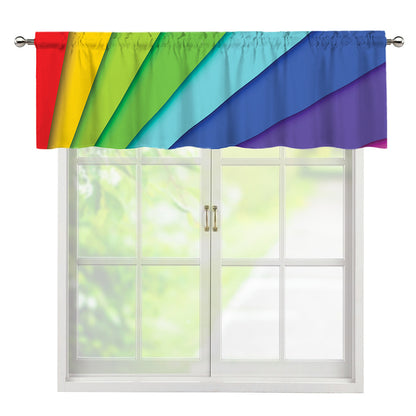 Rainbow Shades Print Window Valance