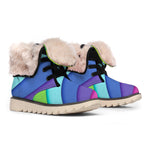 Rainbow Shades Print Winter Boots