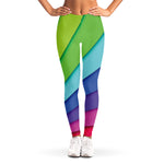 Rainbow Shades Print Women's Leggings