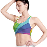 Rainbow Shades Print Women's Sports Bra