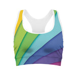 Rainbow Shades Print Women's Sports Bra