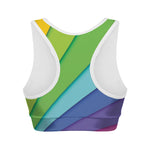 Rainbow Shades Print Women's Sports Bra