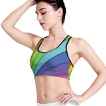 Rainbow Shades Print Women's Sports Bra