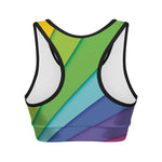 Rainbow Shades Print Women's Sports Bra