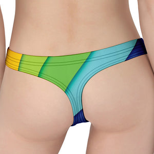 Rainbow Shades Print Women's Thong