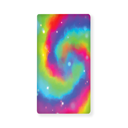 Rainbow Spiral Tie Dye Print Baby Crib Sheet