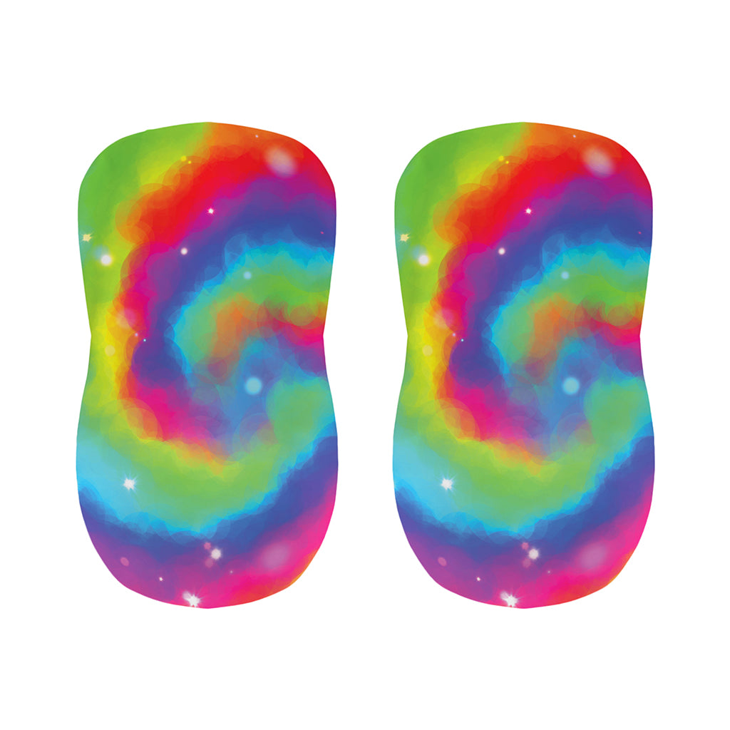 Rainbow Spiral Tie Dye Print Bar Stool Covers