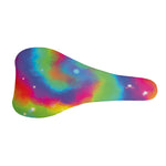 Rainbow Spiral Tie Dye Print Bicycle Seat Cover