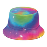 Rainbow Spiral Tie Dye Print Bucket Hat