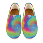 Rainbow Spiral Tie Dye Print Casual Shoes