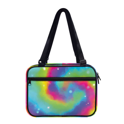 Rainbow Spiral Tie Dye Print Double Strap Bible Bag