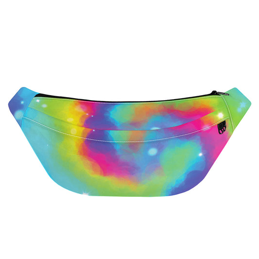 Rainbow Spiral Tie Dye Print Fanny Pack