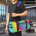 Rainbow Spiral Tie Dye Print Gym Bag