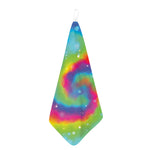 Rainbow Spiral Tie Dye Print Hand Towel