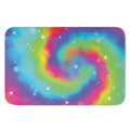 Rainbow Spiral Tie Dye Print Indoor Door Mat